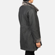 
Erica Shearling Læderfrakke til Damer – alternate product view 5