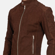 Fernando Quilted Læder Bikerjakke til Mænd – alternate product view 6