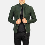 Fernando Quilted Læder Bikerjakke til Mænd – alternate product view 1