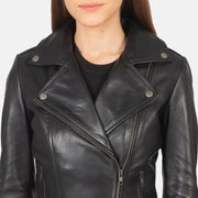 Flashback Læder Bikerjakke til Kvinder – alternate product view 4