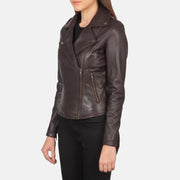 Flashback Læder Bikerjakke til Kvinder – alternate product view 2