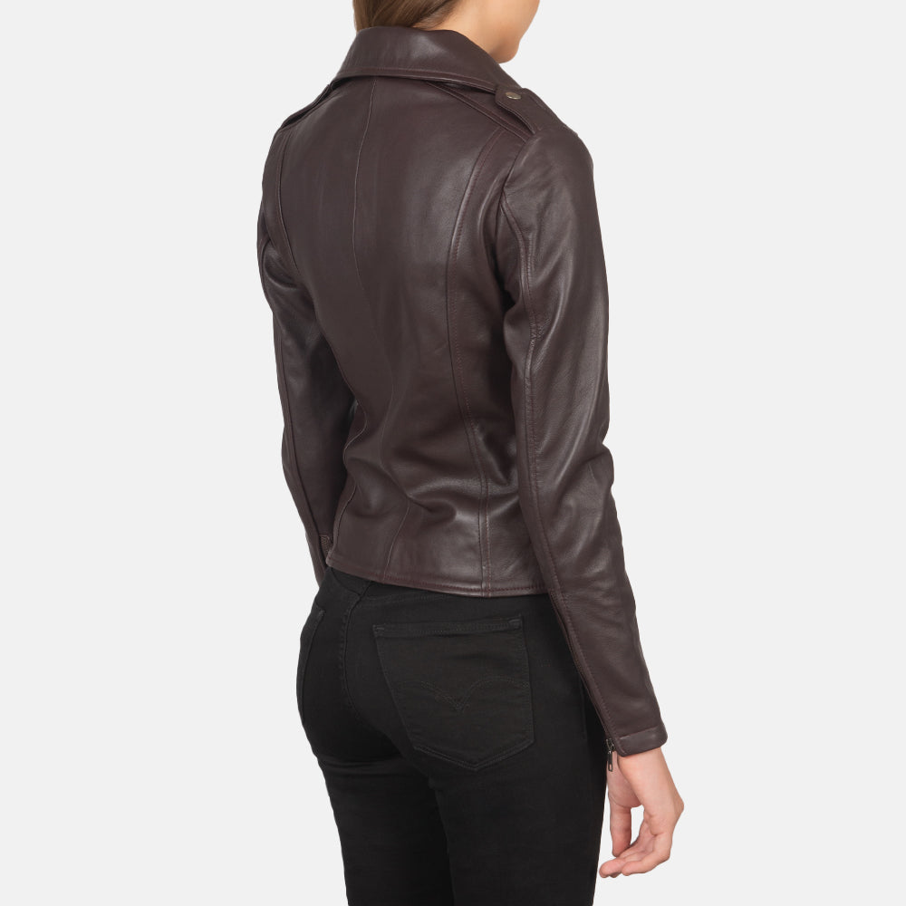 Flashback Læder Bikerjakke til Kvinder – alternate product view 5