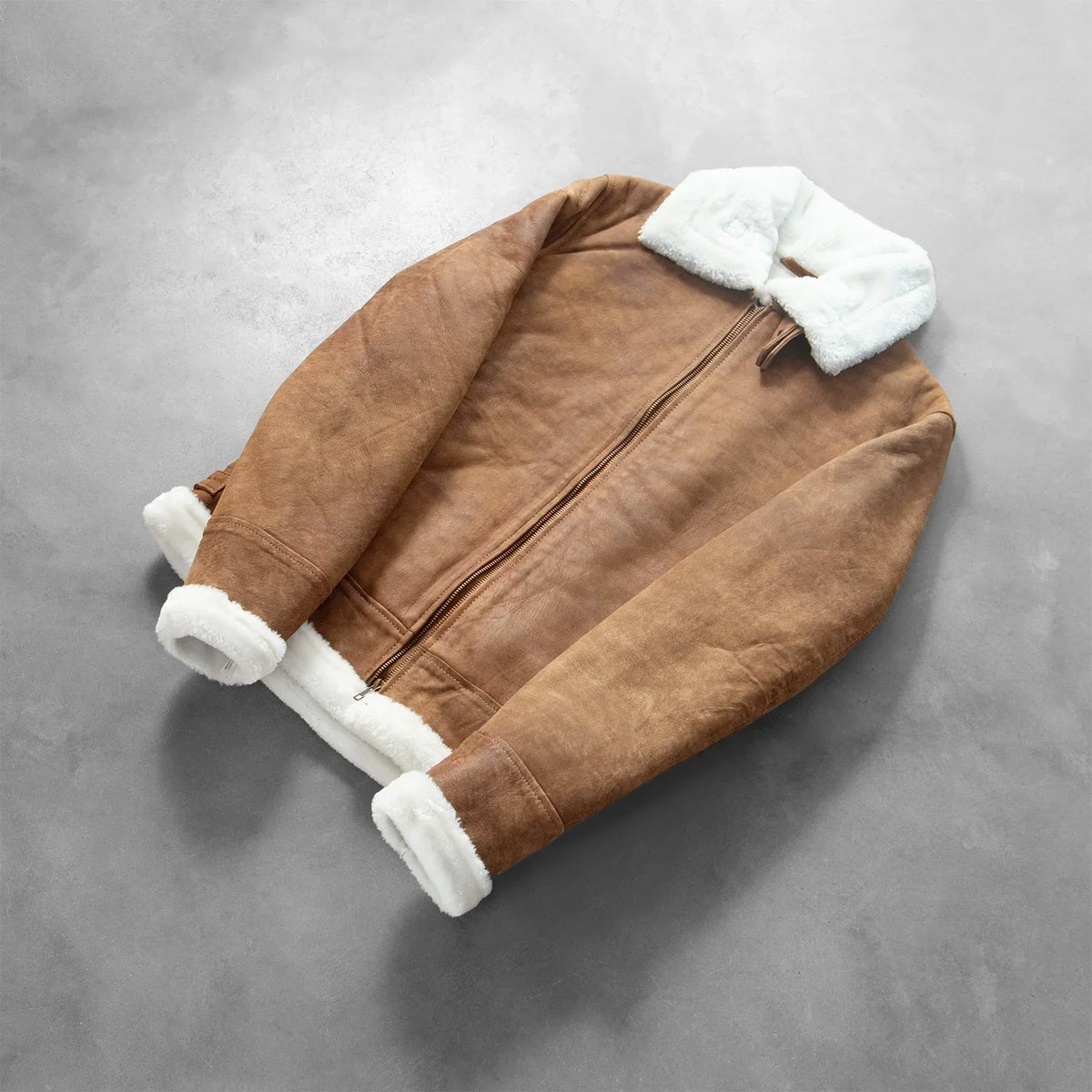 Francis B-3 Sort Læder Bomberjakke til Mænd – alternate product view 7