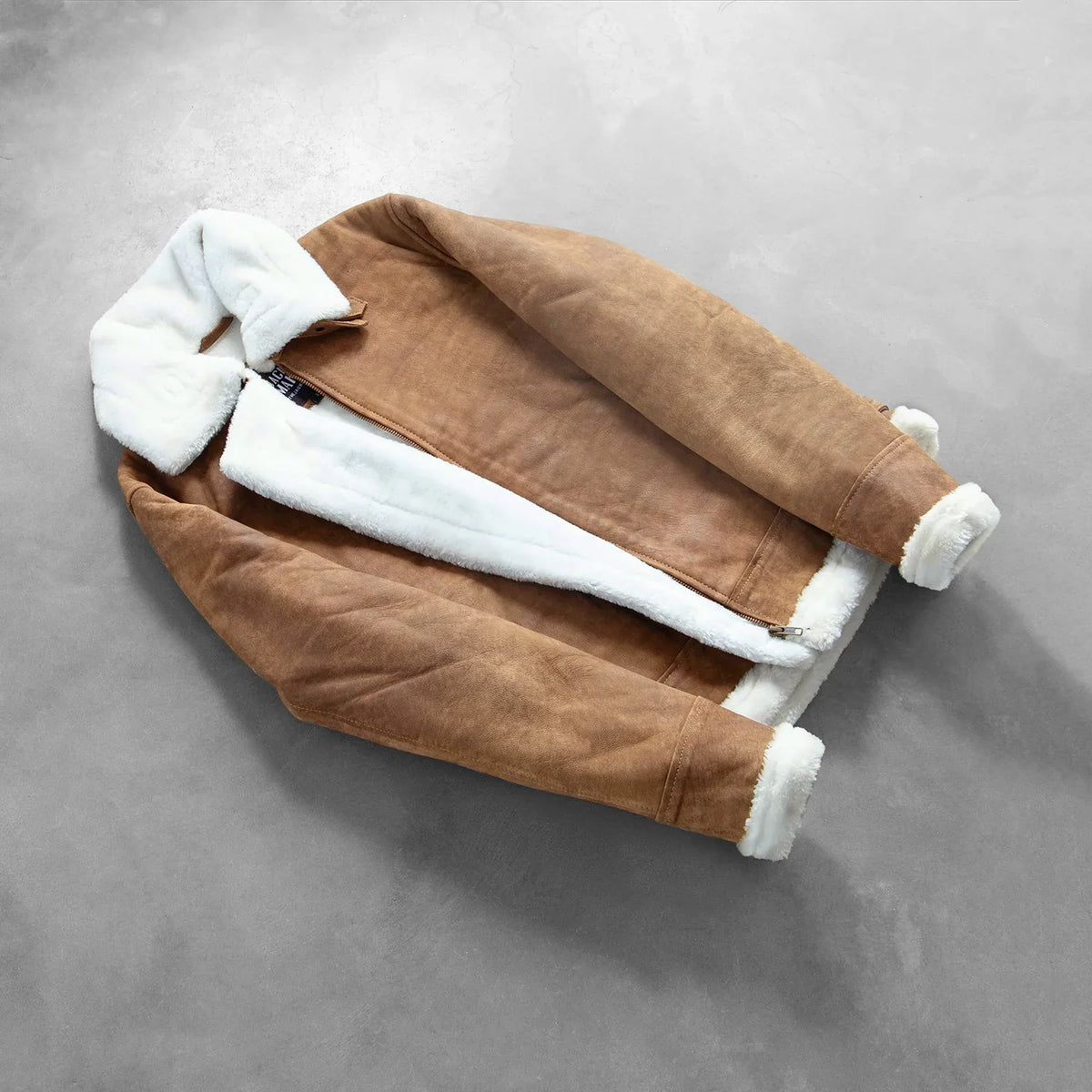 Francis B-3 Sort Læder Bomberjakke til Mænd – alternate product view 8