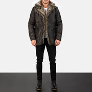 Furlong Coat Beige Leather Coat til Mænd – alternate product view 3