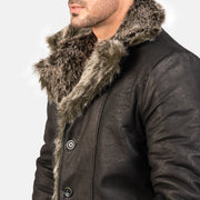 Furlong Coat Beige Leather Coat til Mænd – alternate product view 6