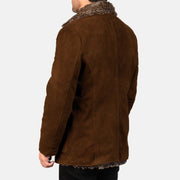 Furlong Coat Beige Leather Coat til Mænd – alternate product view 5