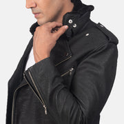 Furton Læder Bikerjakke til Mænd – alternate product view 5
