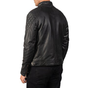Authentic Goatskin Leather with Semi-aniline Finish Grain Texture &amp; Heavy-Duty Seam Stitching Detail