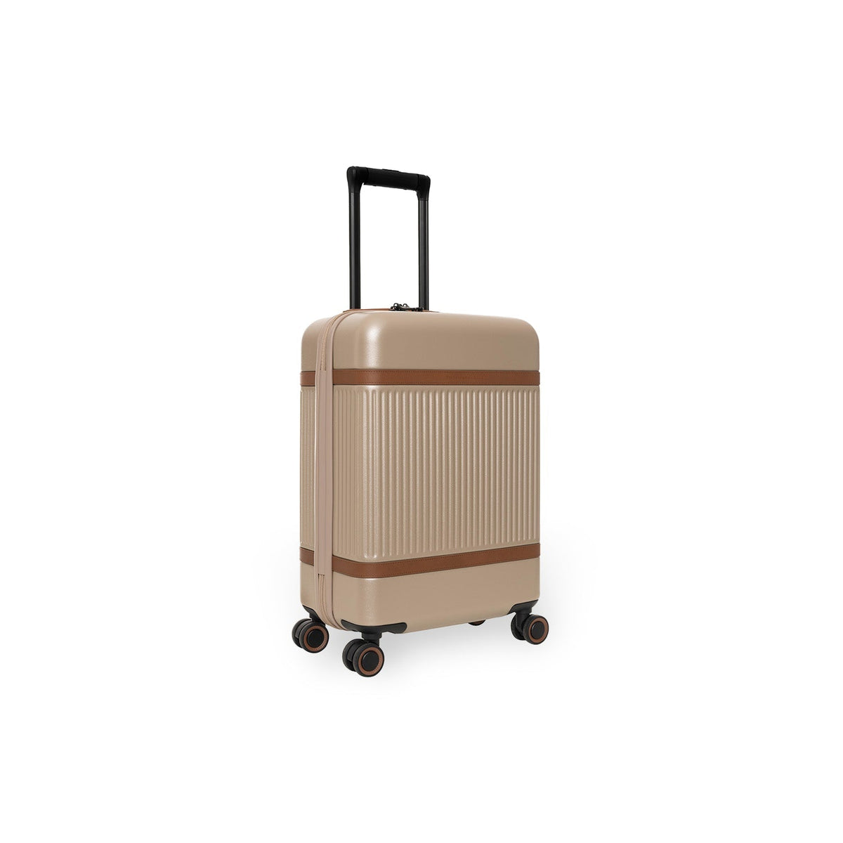 Hand Luggage Suitcase Zuna til Kvinder in Classic 100% Full-Grain Leather - Front Profile View &amp; Tailored Silhouette | Buy Online