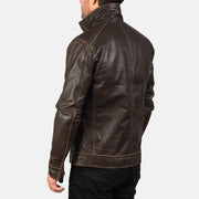 Hudson Læder Bikerjakke til Mænd – alternate product view 5