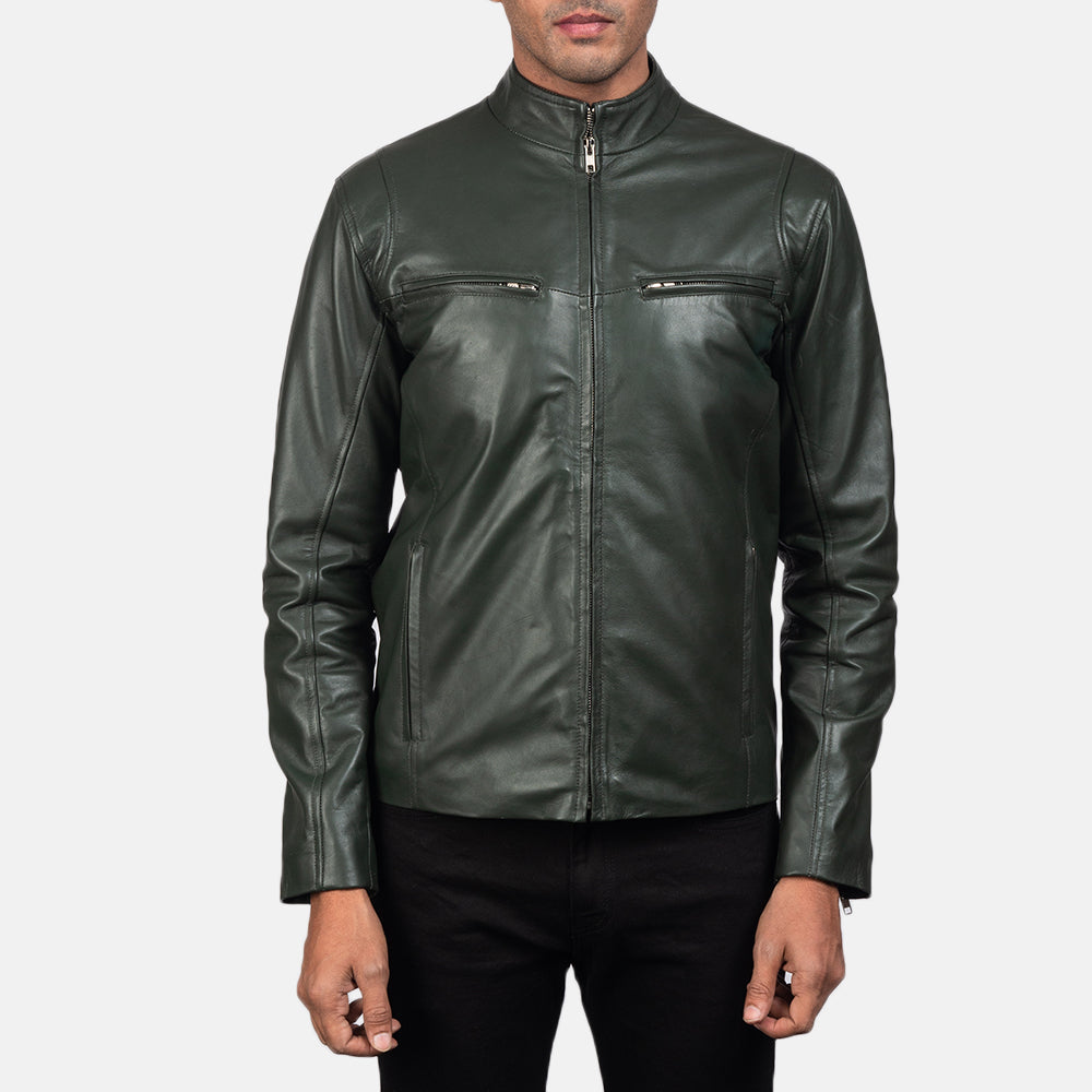 Ionic Læder Bikerjakke til Mænd – alternate product view 3