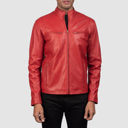 Ionic Læder Bikerjakke til Mænd – alternate product view 3