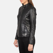 Kelsee Læder Bikerjakke til Kvinder – alternate product view 2