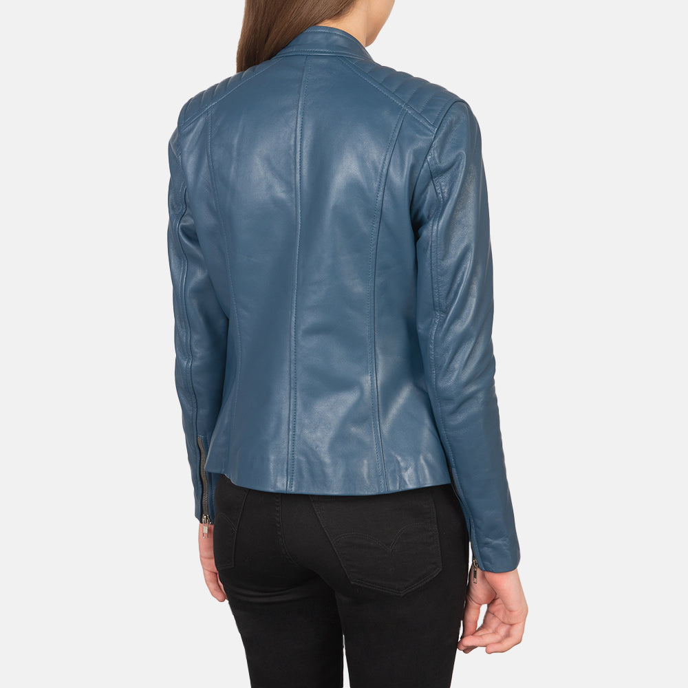 Kelsee Læder Bikerjakke til Kvinder – alternate product view 5