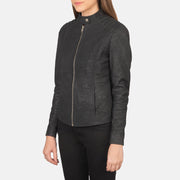 Kelsee Læder Bikerjakke til Kvinder – alternate product view 2