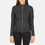 Kelsee Læder Bikerjakke til Kvinder – alternate product view 4