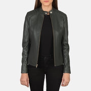 Kelsee Læder Bikerjakke til Kvinder – alternate product view 1
