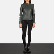 Kelsee Læder Bikerjakke til Kvinder – alternate product view 3