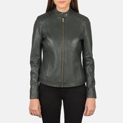 Kelsee Læder Bikerjakke til Kvinder – alternate product view 4