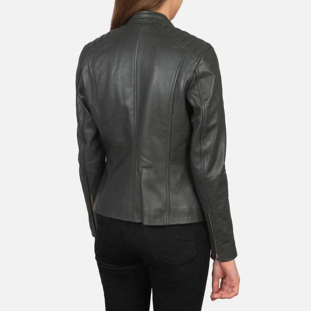 Kelsee Læder Bikerjakke til Kvinder – alternate product view 5