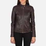 Kelsee Læder Bikerjakke til Kvinder – alternate product view 4