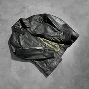 Lavendard Læder Bikerjakke til Mænd – alternate product view 8