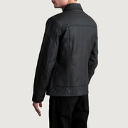 Lavendard Læder Bikerjakke til Mænd – alternate product view 6