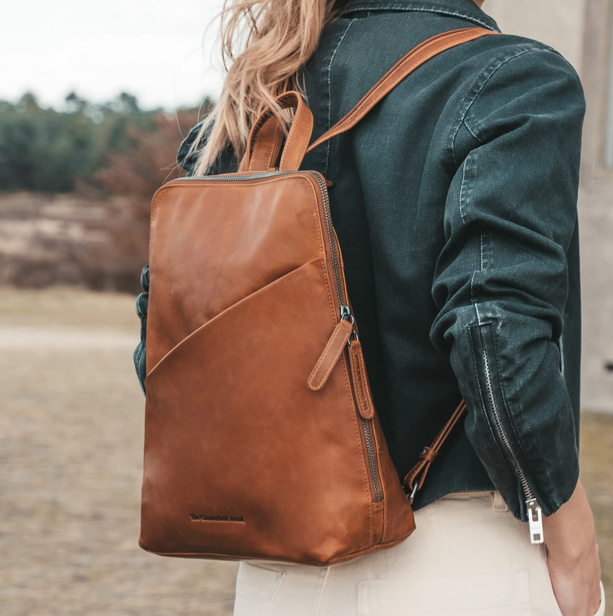 Amanda Full-Grain Leather Backpack til Kvinder – alternate product view 2