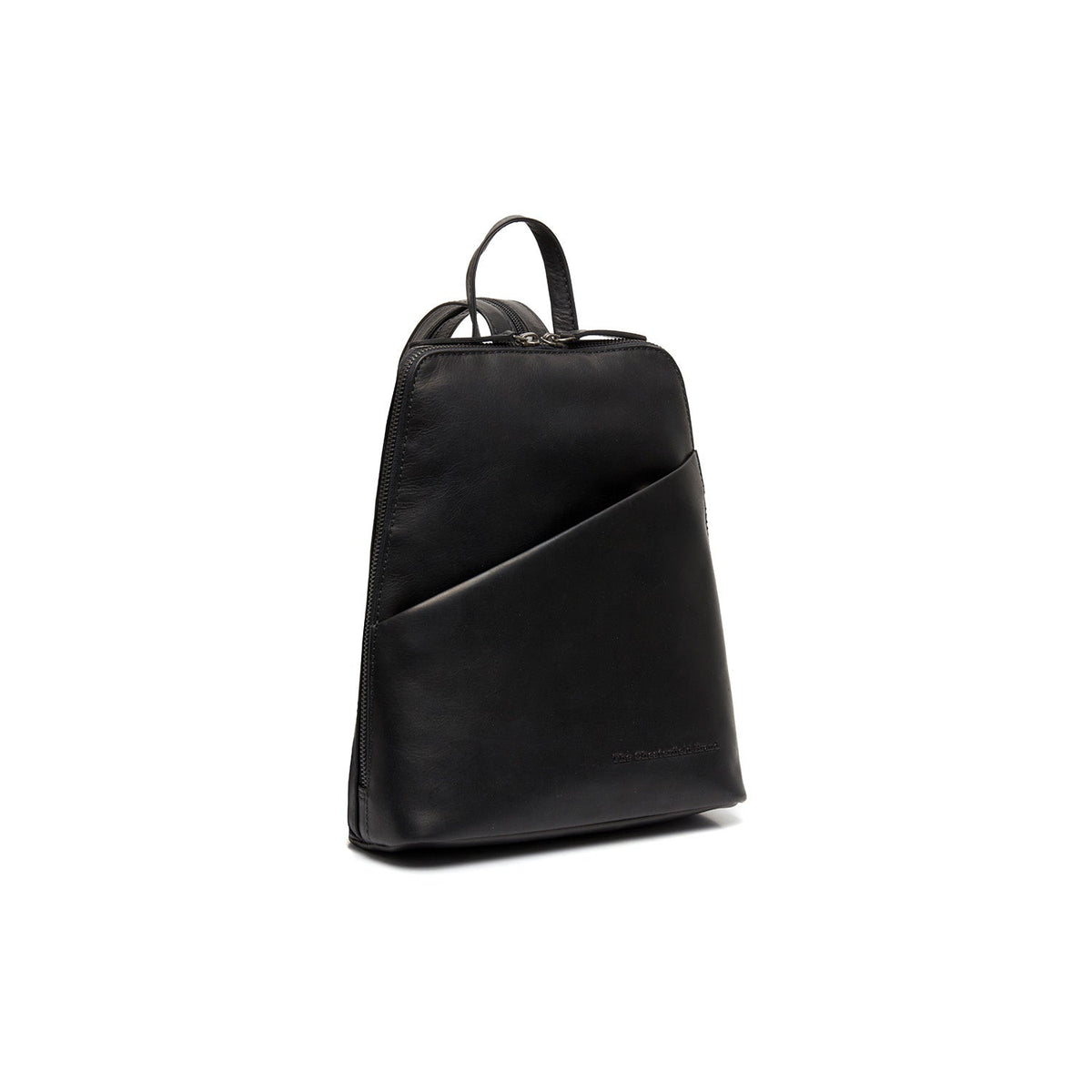 Claire Full-Grain Leather Backpack i klassisk 100% kernelæder - Full Exterior Forfra med skræddersyet silhuet | Køb online