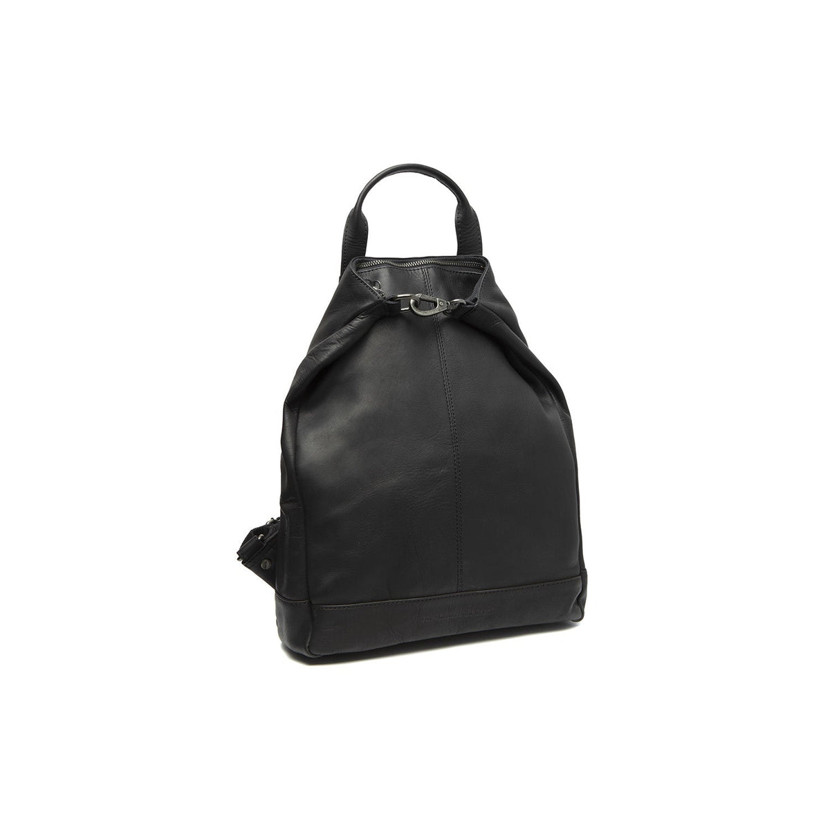 Manchester Full-Grain Leather Backpack til Kvinder in Classic 100% Full-Grain Leather - Full Exterior Front Profile View | Buy Online