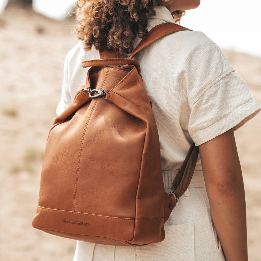 Manchester Full-Grain Leather Backpack til Kvinder – alternate product view 2