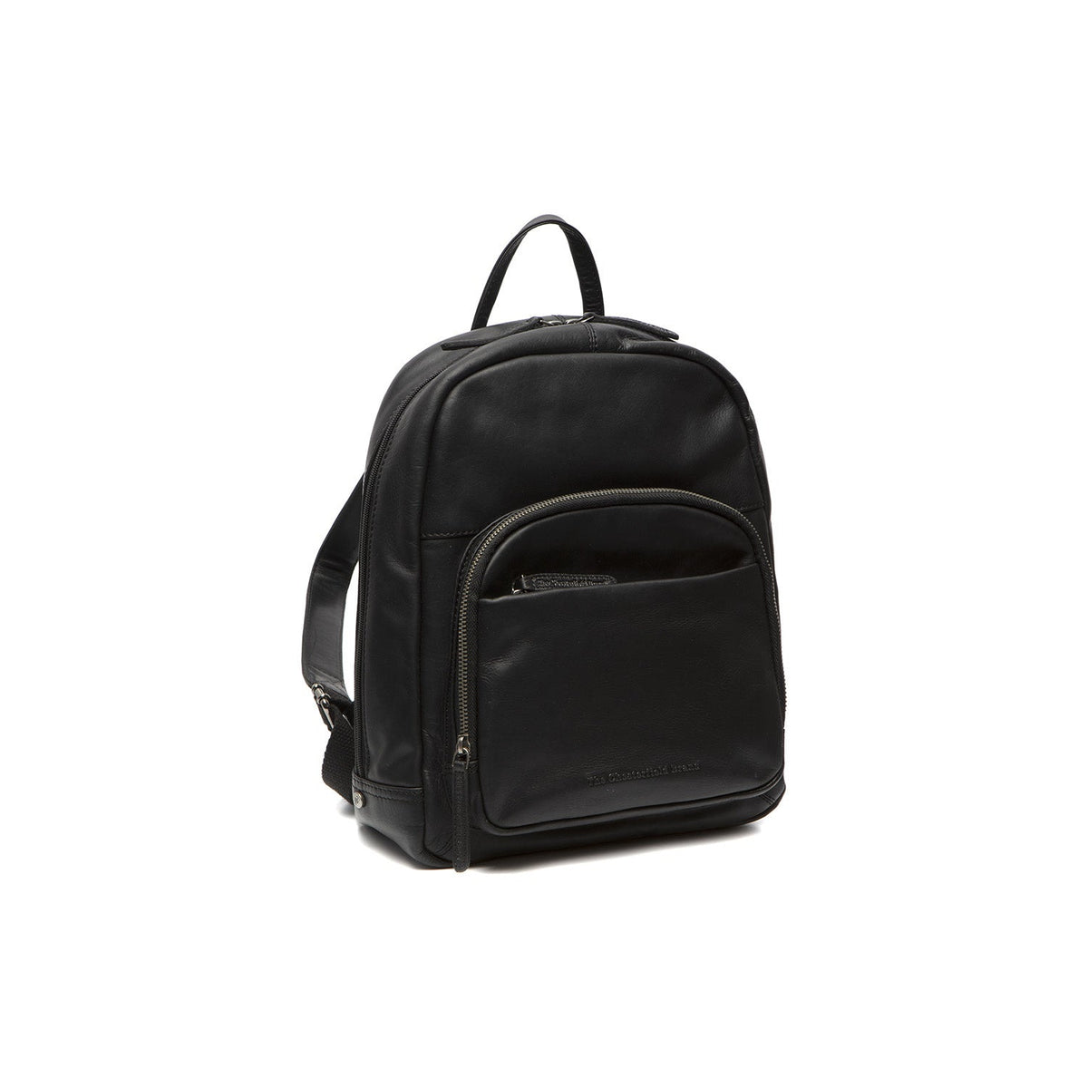 Santana Full-Grain Leather Backpack til Kvinder in Tan 100% Full-Grain Leather - Full Exterior Front Profile View | Buy Online