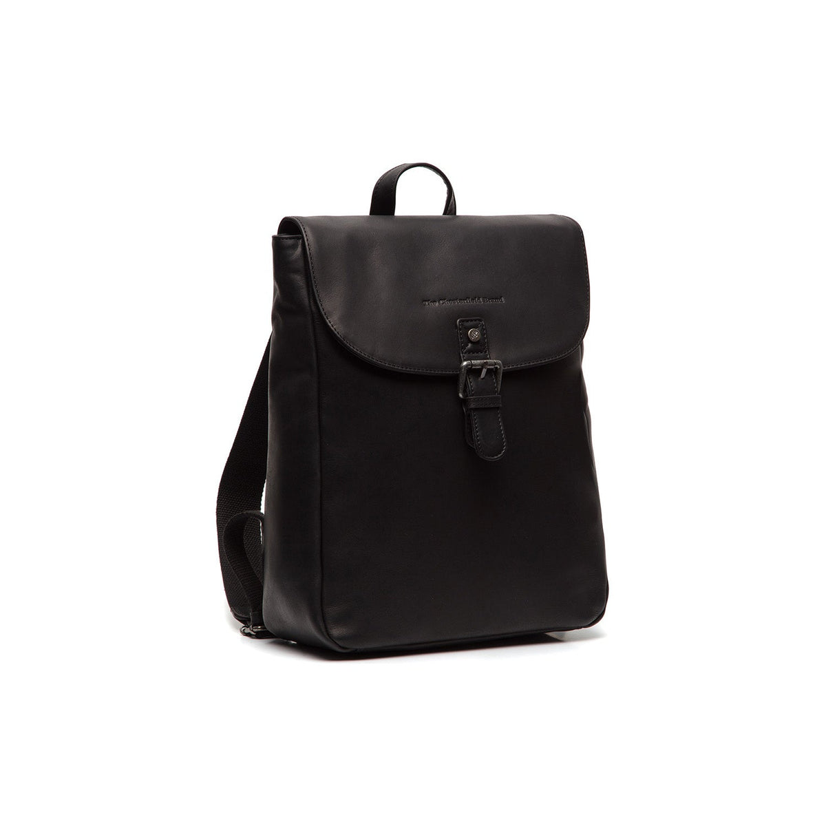 Vermont Full-Grain Leather Backpack til Kvinder in Classic 100% Full-Grain Leather - Full Exterior Front Profile View | Buy Online