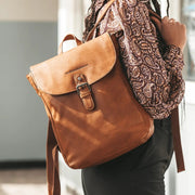 Vermont Full-Grain Leather Backpack til Kvinder – alternate product view 3
