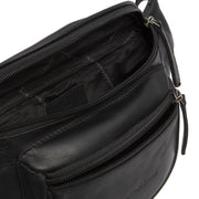 Solid Antique Brass Hardware &amp; Heavy-Duty Dual Zipper Detail on Jack Full-Grain Leather Belt Bag til Kvinder