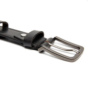 
Classic 100% Full-Grain leather Belt - Bagfra med forstærkede læderremme og syninger