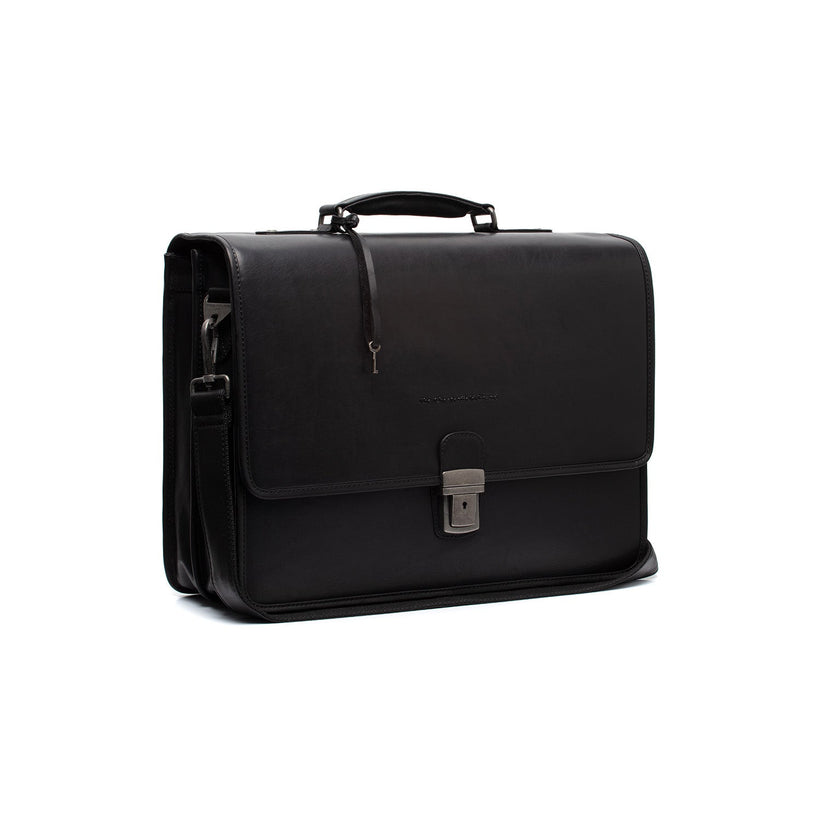 Glenwood Full-Grain Leather Briefcase til Mænd