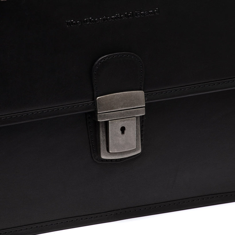 Glenwood Full-Grain Leather Briefcase til Mænd