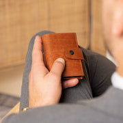 Barrea Full-Grain Leather Card Holder til Kvinder – alternate product view 2