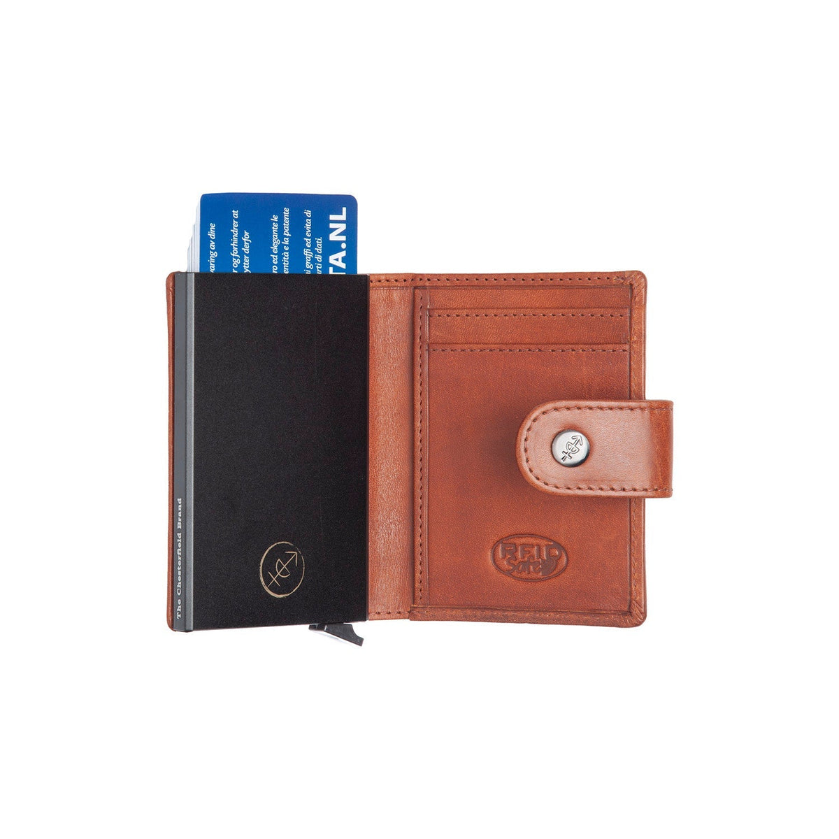 Barrea Full-Grain Leather Card Holder til Kvinder – alternate product view 3