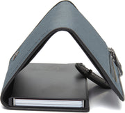 Delsbo Full-Grain Leather Card Holder til Kvinder - Structured Side Profile Showing Gusset Depth &amp; Expansion Capacity