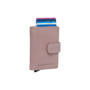 Kaunas Full-Grain Leather Card Holder til Kvinder in Classic 100% Full-Grain Leather - Full Exterior Front Profile View | Buy Online