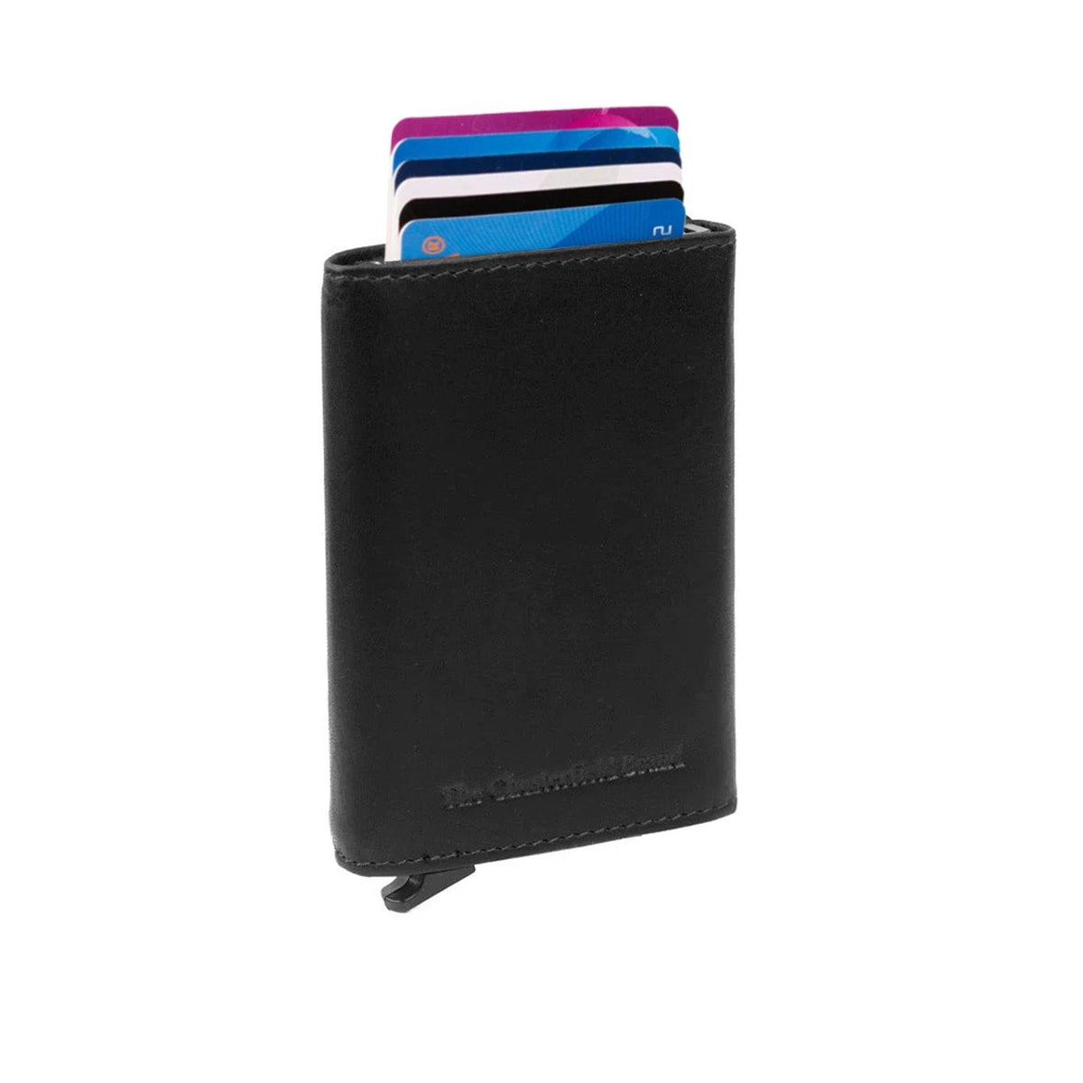 Lancaster Full-Grain Leather Card Holder til Kvinder in Classic 100% Full-Grain Leather - Full Exterior Front Profile View | Buy Online