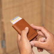 Lancaster Full-Grain Leather Card Holder til Kvinder – alternate product view 2