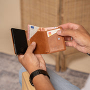 Lancaster Full-Grain Leather Card Holder til Kvinder – alternate product view 3