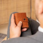 Lesina Full-Grain Leather Card Holder til Kvinder – alternate product view 2