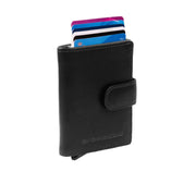 Loughton Full-Grain Leather Card Holder til Kvinder in Classic 100% Full-Grain Leather - Full Exterior Front Profile View | Buy Online