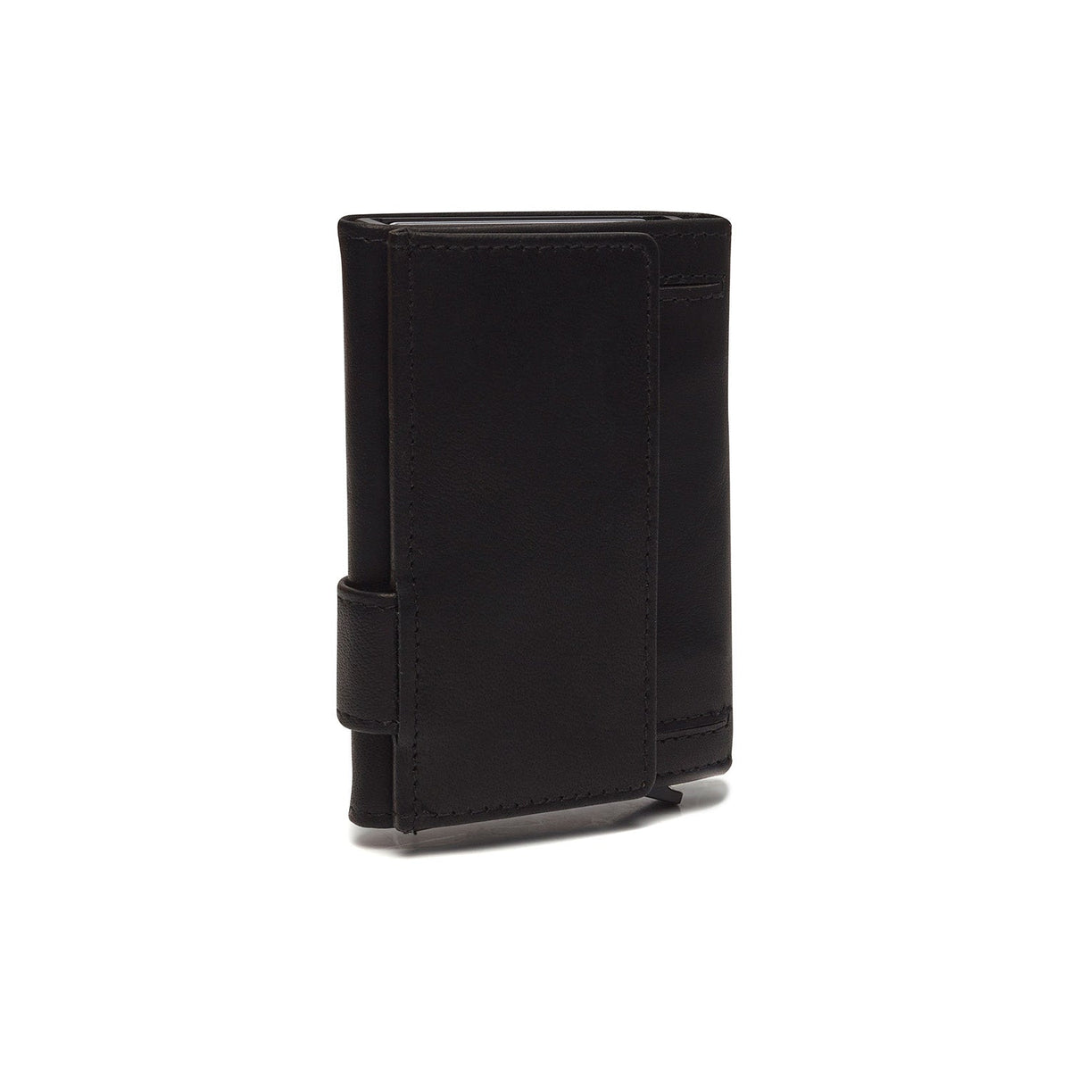 Solid Antique Brass Hardware &amp; Heavy-Duty Dual Zipper Detail on Mannheim Full-Grain Leather Card Holder til Kvinder