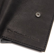 Solid Antique Brass Hardware &amp; Heavy-Duty Dual Zipper Detail on Torola Full-Grain Leather Card Holder til Kvinder